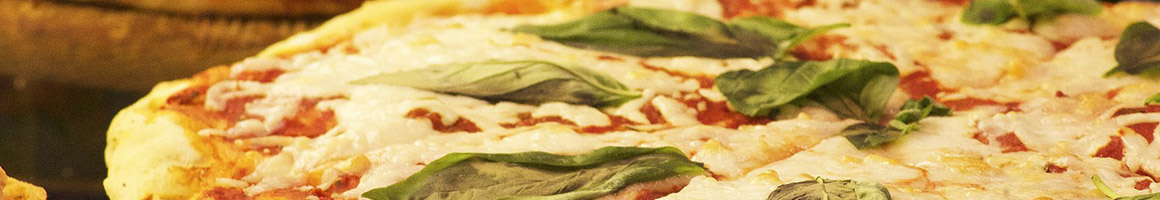 Eating Italian Pizza at Viva la Pizza restaurant in Woodland Park, NJ.